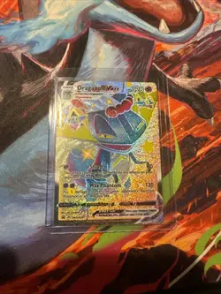 Pokemon TCG Dragapult VMAX SWSH097 Shiny Full Art Promo Card Near Mint Condition - Image 1