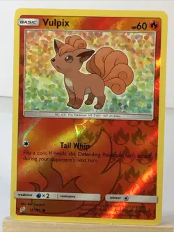 Vulpix 15/181 Reverse Holo Pokemon 2019 S&M Team Up - Image 1