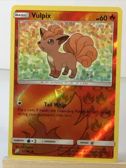 Vulpix 15/181 Reverse Holo Pokemon 2019 S&M Team Up - Image 2