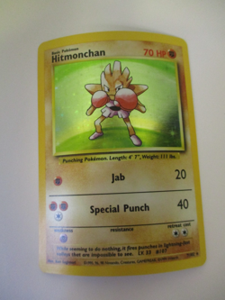 Pokemon TCG Hitmonchan Base Set 7/102 Holo 1999-2000 Wizards Base Set Holo - Image 1