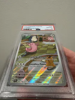 Pokemon TCG Chansey Illustration Rare Twilight Masquerade 187/167 PSA 10 - Image 4