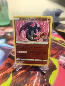 Radiant Charizard 11/78 Pokemon Go NM Near Mint - Image 1