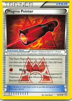 Magma Pointer 24/34 Double Crisis Uncommon NM Pokemon TCG - Image 1