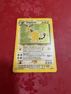 Pokemon TCG Ampharos Neo Revelation #1/64 Holo Rare LP - MP - Image 1