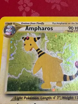 Pokemon TCG Ampharos Neo Revelation #1/64 Holo Rare LP - MP - Image 3