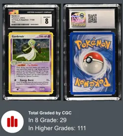 Gardevoir 7/109 Holo - 2003 Pokemon EX Ruby & Sapphire Holo CGC 8 - Image 3