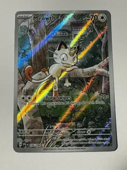 Meowth Illustration Rare Pokemon TCG Phantasmal Flames 106/94 - Image 1