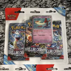 Pokemon SV7 Stellar Crown 3-Pack Booster Blister Packs Set of 3 SEALED! - Image 4