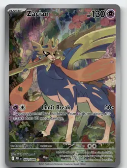 ZACIAN 100/094 ILLUSTRATION RARE PHANTASMAL FLAMES POKEMON NEAR MINT - Image 2