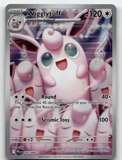 WIGGLYTUFF 105/094 ILLUSTRATION RARE PHANTASMAL FLAMES POKEMON NEAR MINT - Image 2