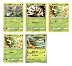 Scyther Lot 5 Pokemon Cards Scarlett Violet 151 Deck Building 123 Collection Set - Image 1