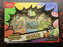 Pokemon TCG Mega Evolution Ascended Heroes Deluxe Pin Collection Chikorita Tepig - Image 1