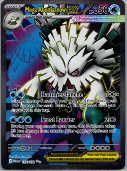 Mega Abomasnow ex 157/132 ME01: Mega Evolution Pokemon TCG Ultra Rare NM - Image 1