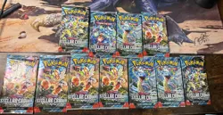 Pokemon TCG 11 Stellar Crown Booster Pack Lot FRESH / NEW / SEALED - Image 1