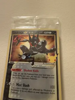 2021 Pokemon Celebrations Greninja Gold Star SWSH144 Black Star Promo - Sealed - Image 3