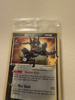 2021 Pokemon Celebrations Greninja Gold Star SWSH144 Black Star Promo - Sealed - Image 4