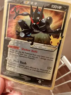 2021 Pokemon Celebrations Greninja Gold Star SWSH144 Black Star Promo - Sealed - Image 5