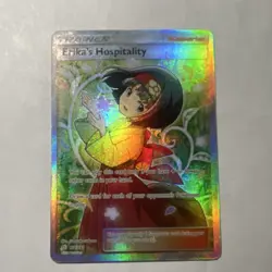 Pokemon Erika's Hospitality Full Art Ultra Rare Holo 174/181 Team Up Trainer - Image 1