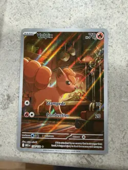 Pokemon Vulpix Me01 Mega Evolution Illustration Rare Holo 138/132 70 HP English - Image 1