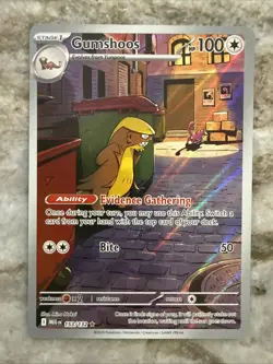 Pokemon TCG Gumshoos Full Art Illustration Rare Mega Evolution 153/132 Near Mint - Image 1
