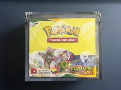 Pokemon TCG Sword & Shield Evolving Skies Booster Box New Sealed With Acrylic - Image 1