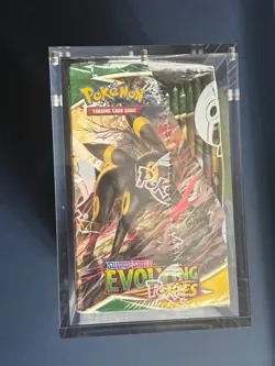 Pokemon TCG Sword & Shield Evolving Skies Booster Box New Sealed With Acrylic - Image 3