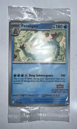 Feraligatr 213 Pokemon 2024 Illustration Contest Promos Sealed SVP 213 - Image 2