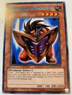 Yugioh Big Shield Gardna DL09-EN004 Rare BLUE NM - Image 1