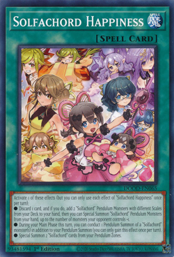 Solfachord Happiness DOOD-EN065 1st ED Yu-Gi-Oh! - Image 1