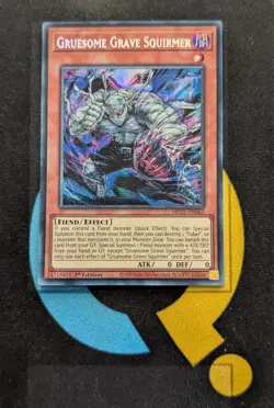 MP25-EN065 Gruesome Grave Squirmer Prismatic Secret Rare 1st Ed YuGiOh - Image 1