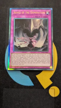 RA05-EN081 Songs of the Dominators Ultimate Rare 1st Ed YuGiOh - Image 1