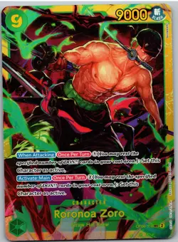 Roronoa Zoro OP06-118 Secret Rare Wings of the Captain One Piece NM - Image 1