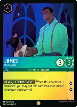 Disney Lorcana James Role Model 150/204 Cold Foil Rise of the Floodborn Holo - Image 1