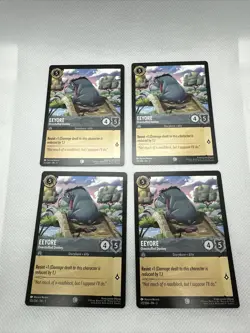 4x Disney Lorcana Into The Inklands - Eeyore - Overstuffed Donkey - 172/204 - Image 1