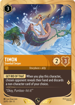 Timon - Snowball Swiper (Foil) - Disney Lorcana Promo Cards (DLPC) - Image 1