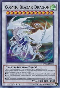 Near Mint Cosmic Blazar Dragon - DUSA-EN034 - Ultra Rare - 1st Edition - YuGiOh - Image 1