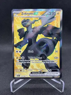 Zekrom ex 158/086 Ultra Rare Black Bolt Pokemon Card - Image 1