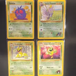 Pokemon TCG 1999 Unlimited 4-Card Lot Venonat/Venomoth/Victreebel Jungle Gym - Image 2