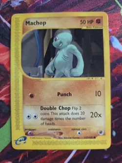 Pokemon Card - Expedition 117/165 - MACHOP (common) - NM - Image 1