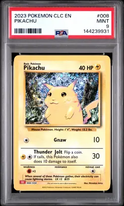 PSA MINT 9 - POKEMON CLC-TRADING CARD GAME CLASSIC PIKACHU - Image 1
