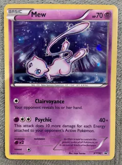 Pokemon Mew TCG Black Star Promos XY192 Holo Promo Card Lightly Played (LP) - Image 1
