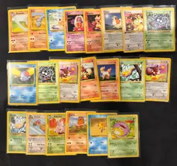 Pokemon Base Set SHADOWLESS and 1st Edition - 20 Card Lot Rocket, jungle, base - Image 1