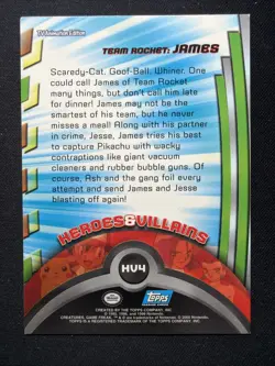JAMES And JESSE Pokemon Cards TCG Topps Tv Animation Edition HEROES & Villains - Image 3