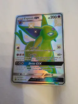 Espeon GX SV60/SV94 Hidden Fates Shiny Vault Holo Card Mint Condition - Image 1