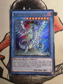 Blue-Eyes Chaos MAX Dragon MVP1-EN004 Yugioh Promo Foil Ultra Rare NM Card - Image 1