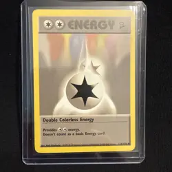Pokemon TCG Double Colorless Energy Special Energy Card 124/130 Base Set 2 2000 - Image 1
