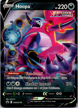Hoopa V SWSH176 Black Star Promo Ultra Rare Holo Pokemon TCG Card NM Foil - Image 1