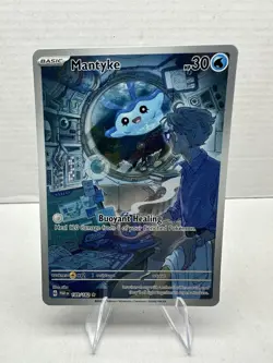 Pokemon TCG Mantyke Card 189/182 Sv04: Paradox Rift - Image 1