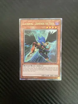 Blackwing Zephyros the Elite RA04-EN113 Quarter Century Secret Rare Yugioh NM - Image 1