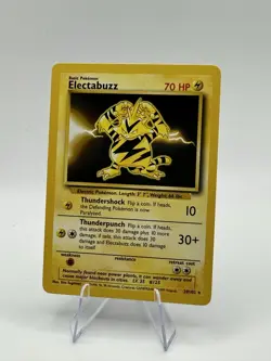 Pokemon TCG Electabuzz Base Set Unlimited Rare Card 20/102 LP Condition - Image 1